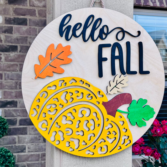 Hello Fall Door Hanger
