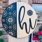Floral Hi Door Hanger