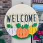 Welcome Pumpkins Door Hanger