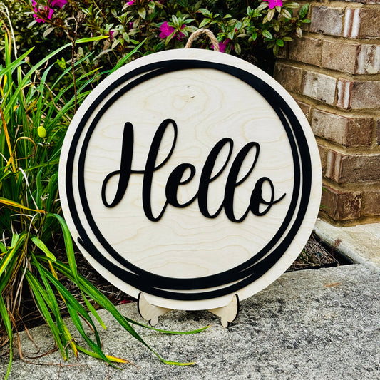 Hello Door Hanger